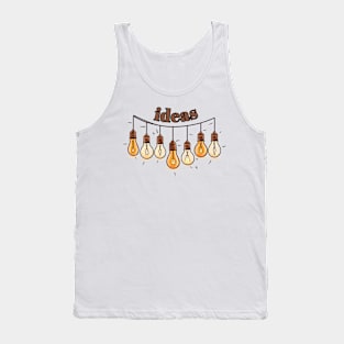 Ideas Lightbulbs on a String of Garden Lights Tank Top